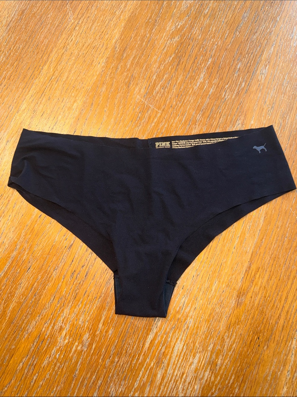 PINK Victoria's Secret Black Seamless Hipster Brief